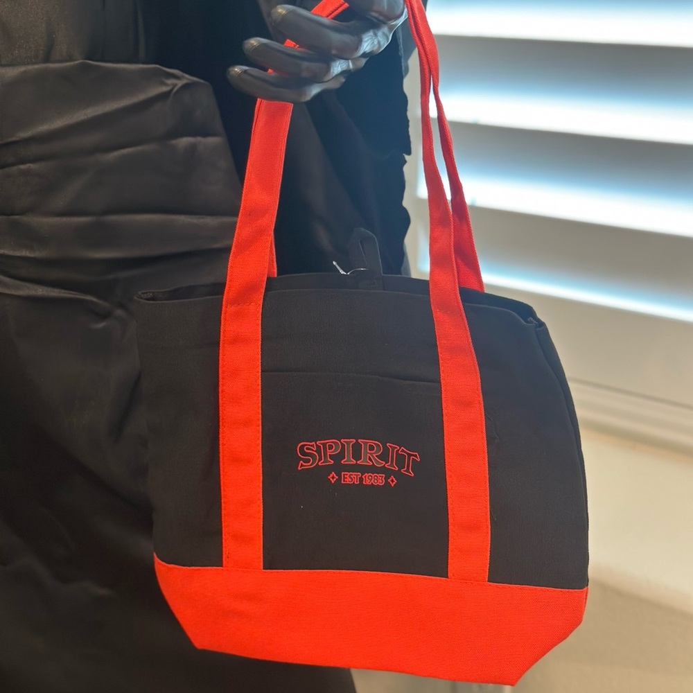 Spirit Black and Red Canvas Tote